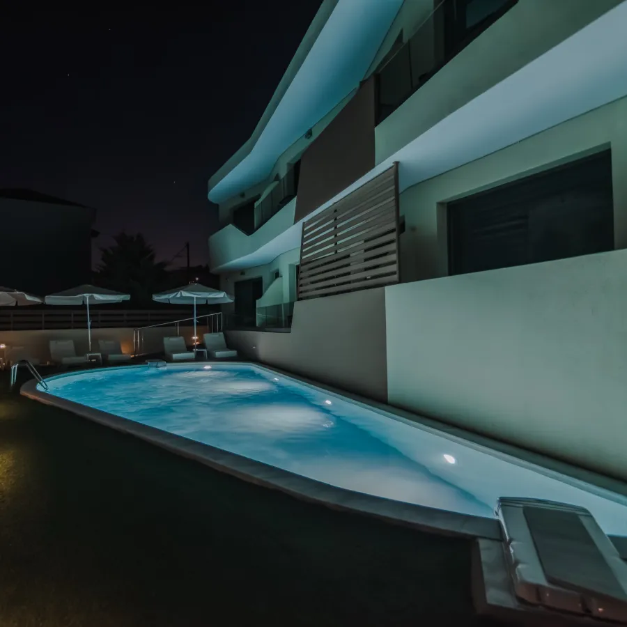 The Wave pool at night